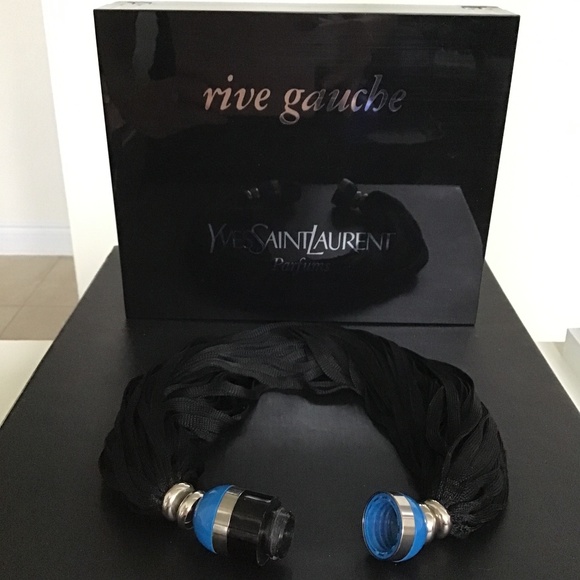 YSL Rive Gauche signature perfumed jewel necklace with original YSL box - Picture 13 of 13